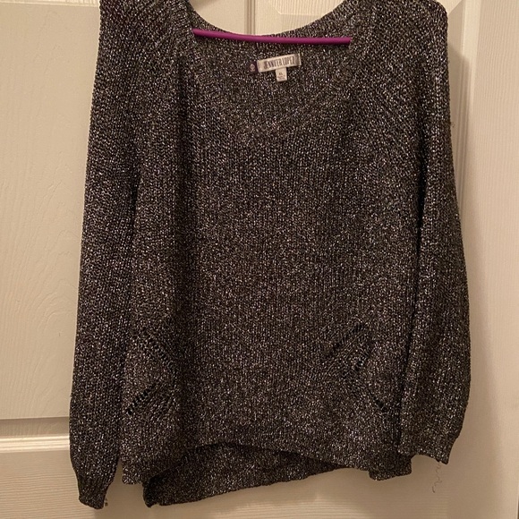 Jennifer Lopez Silver Metallic Sweater XL - Picture 1 of 5